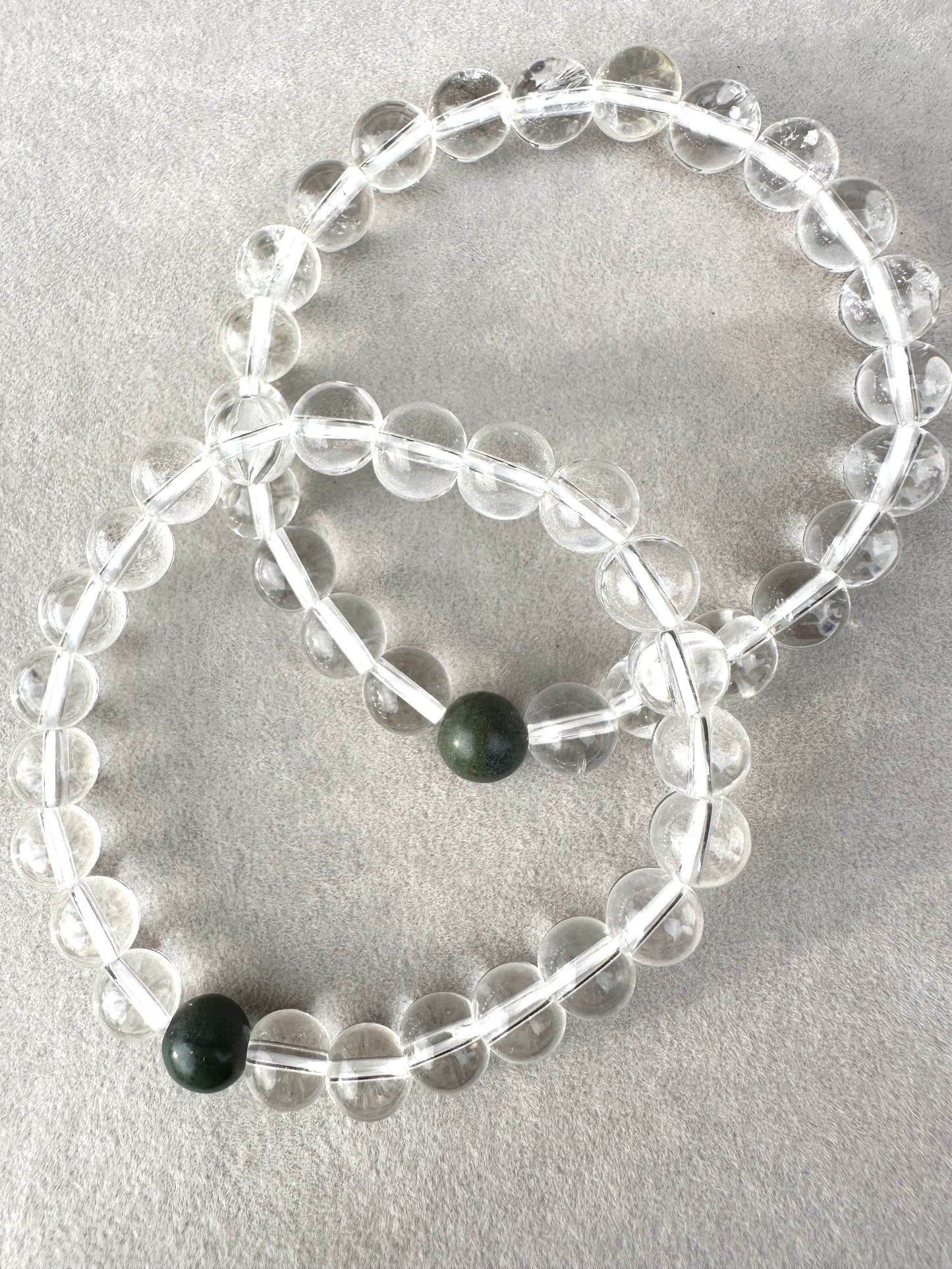 アオトラ × 水晶ブレスレット(8mm)