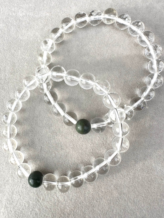 アオトラ × 水晶ブレスレット（8mm）