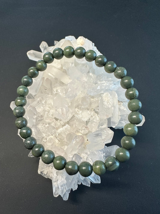 縄文のチカラ　アオトラ　6mmパワーストーンブレスレット