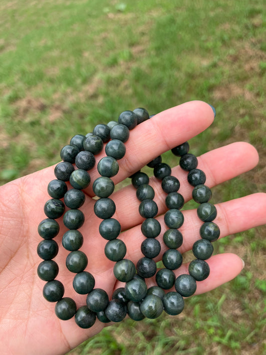 縄文のチカラ　アオトラ　8mmパワーストーンブレスレット